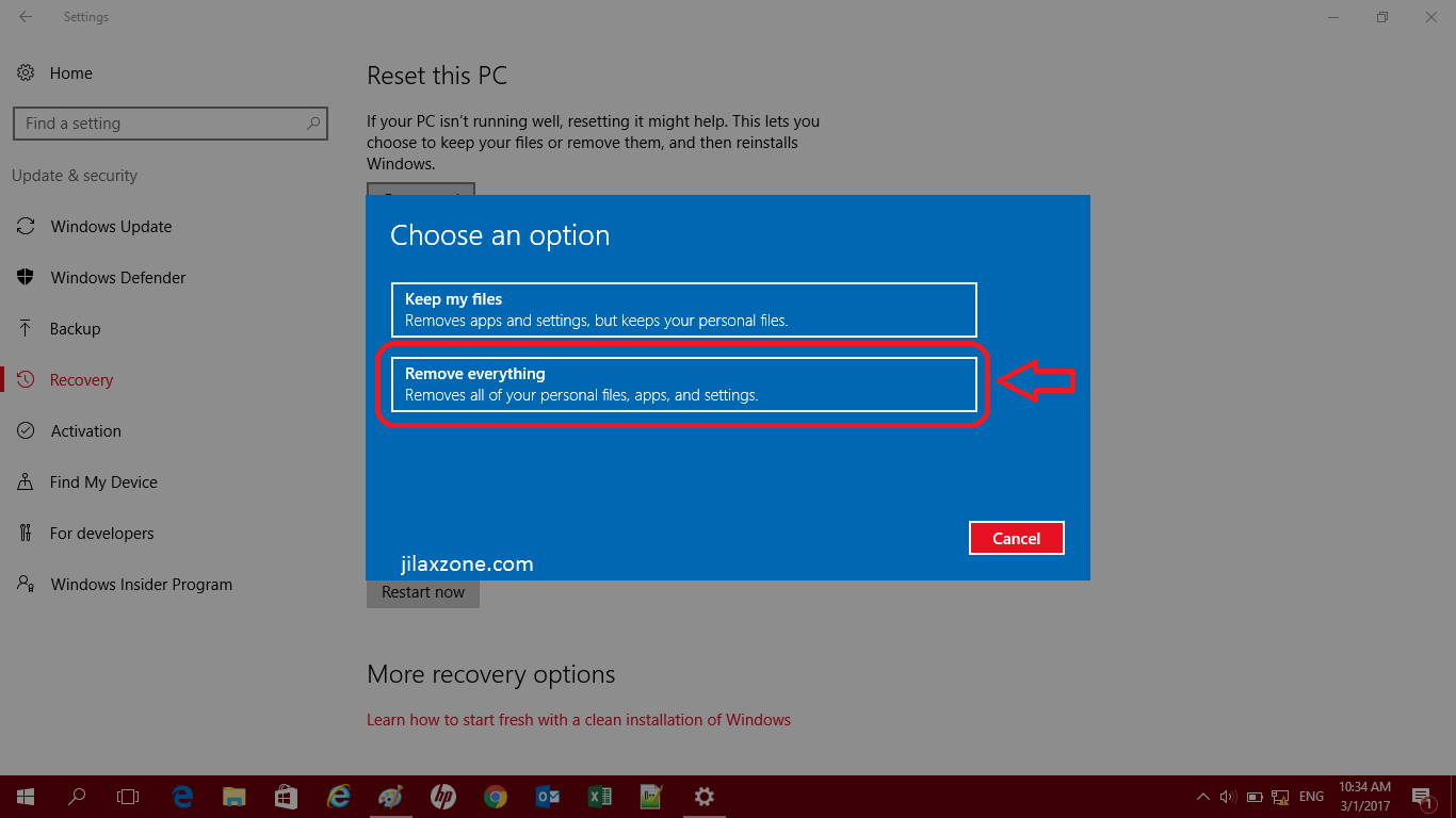 computer recovery for windows 10