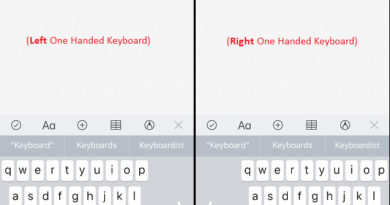 iOS 11 One Handed keyboard jilaxzone.com show off revised