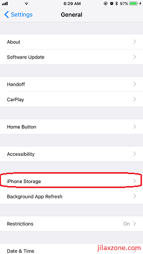 iOS 11 Offload jilaxzone.com Settings iPhone Storage