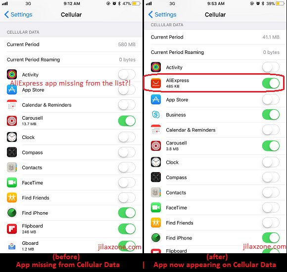 Apps disappear from Cellular Data on iOS 11 - Here's how ...