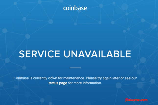 Coinbase website is down jilaxzone.com