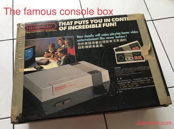 Nintendo NES Jilaxzone.com the famous console box