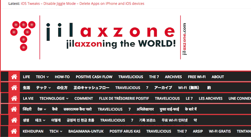 enable website in different languages jilaxzone.com