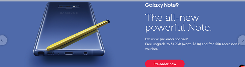 Samsung Galaxy Note 9 pre-order promotion jilaxzone.com