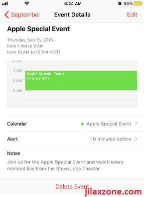 Apple Special Event 2018 save it to your calendar jilaxzone.com
