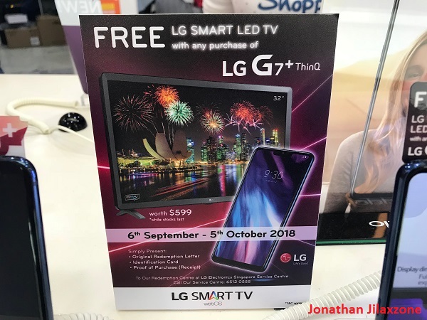 LG G7 ThinQ promotion singapore jilaxzone.com