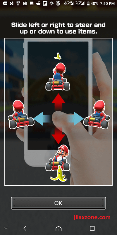 mario kart tour jilaxzone.com touch control