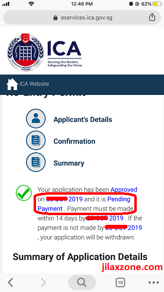 Renew REP SPR pending payment jilaxzone.com