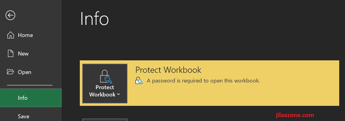password protect excel jilaxzone.com