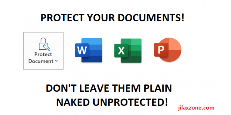 Secure Your Office Documents Today Word Excel Powerpoint Don T Let It Plain Naked When