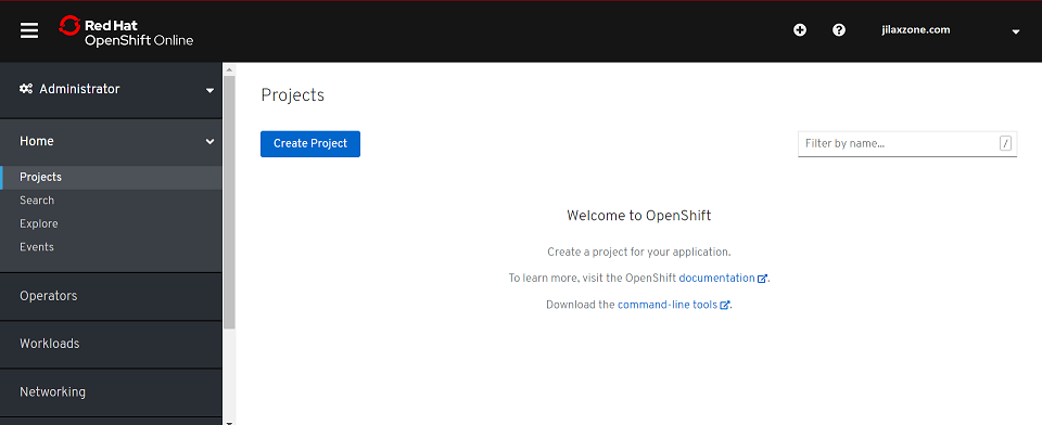 red hat openshift online web console jilaxzone.com