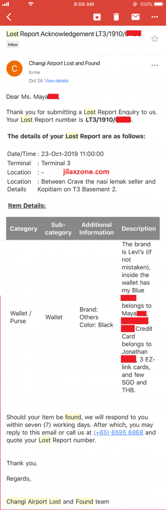 singapore changi airport lost and found contact number jilaxzone.com