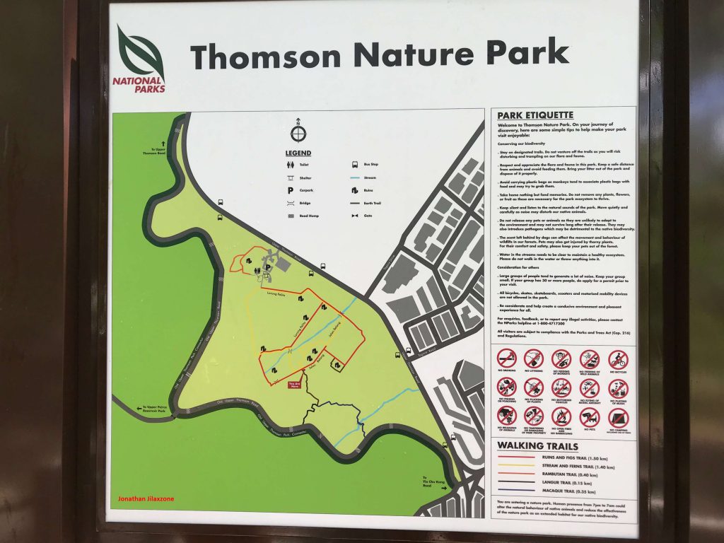 Thomson Nature Park map jilaxzone.com