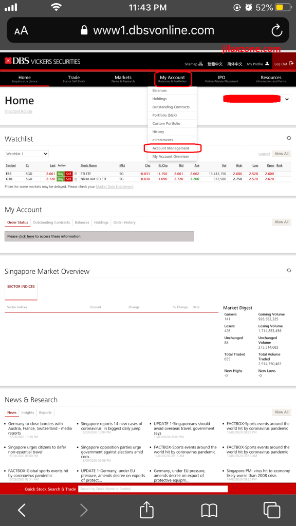 dbs vickers link to srs account jilaxzone.com