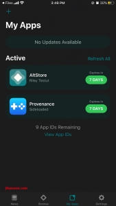 AltStore: How to remove App IDs from Altstore iOS - JILAXZONE