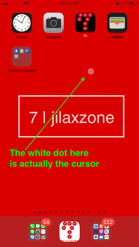 enable cursor on iphone jilaxzone