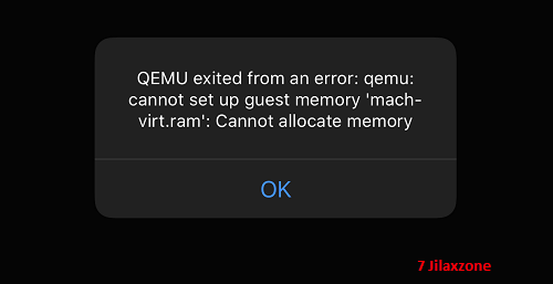 utm vm qemu fix cannot allocate memory error jilaxzone.com