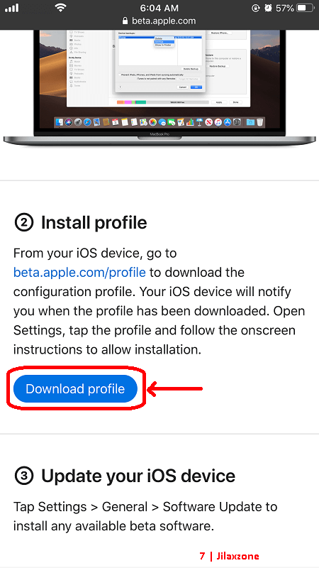 ios 15 profile beta download