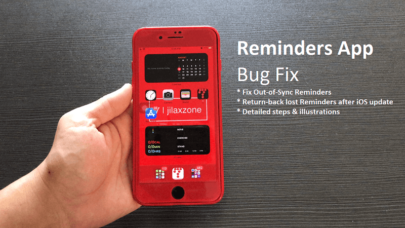 ios reminders app working bug fix jilaxzone.com