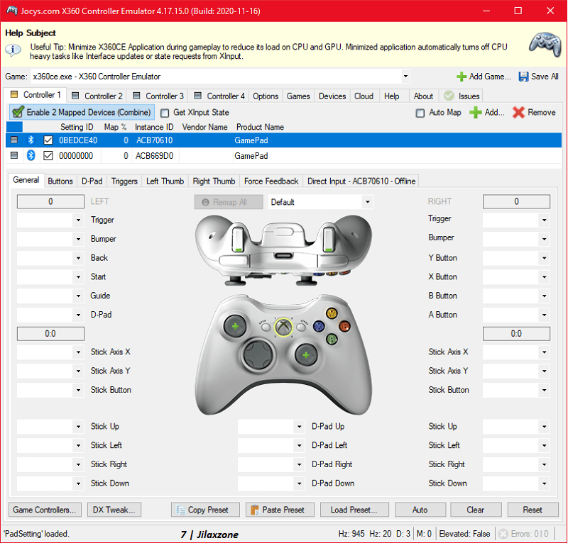 xbox one controller xinput compatible hid device driver