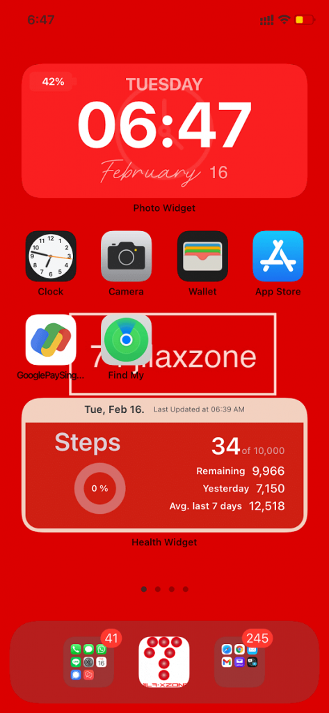big digital clock widget iphone jilaxzone.com