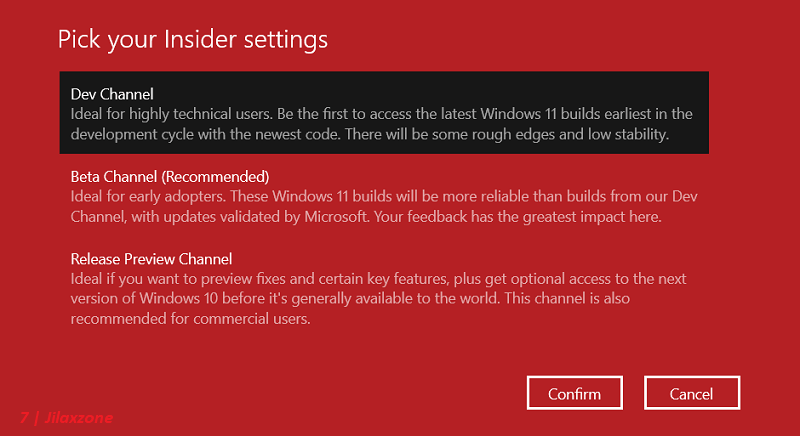 Windows 11 choose insider settings jilaxzone.com