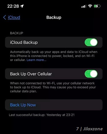 icloud backup over cellular mobile data jilaxzone.com