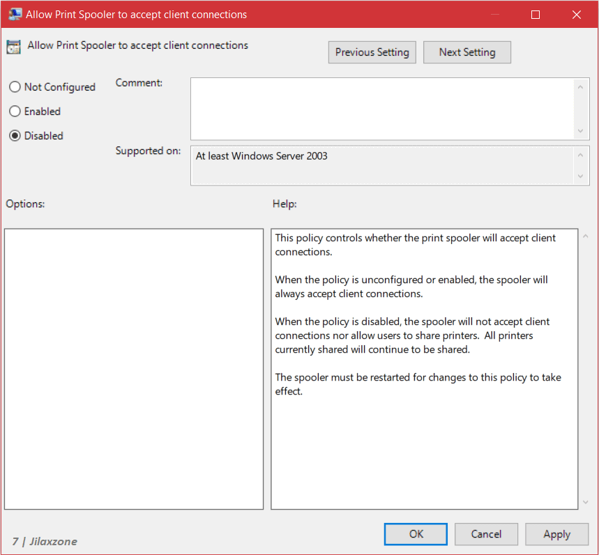 windows disabling print spooler group policy jilaxzone.com