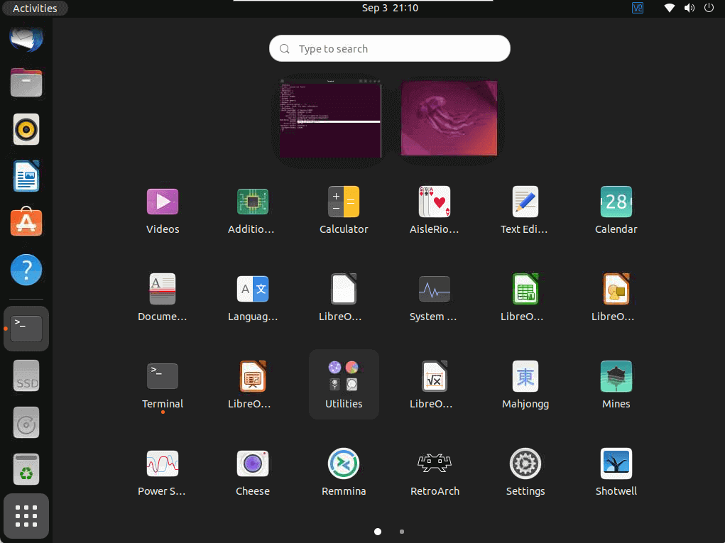 linux ubuntu application drawer jilaxzone.com