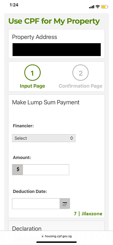 cpf lump sum payment jilaxzone.com