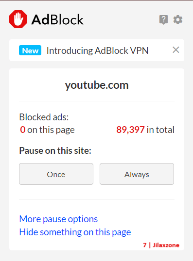 adblock settings jilaxzone.com