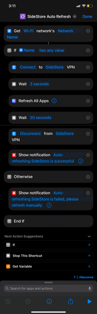 sidestore auto refresh shortcut jilaxzone.com